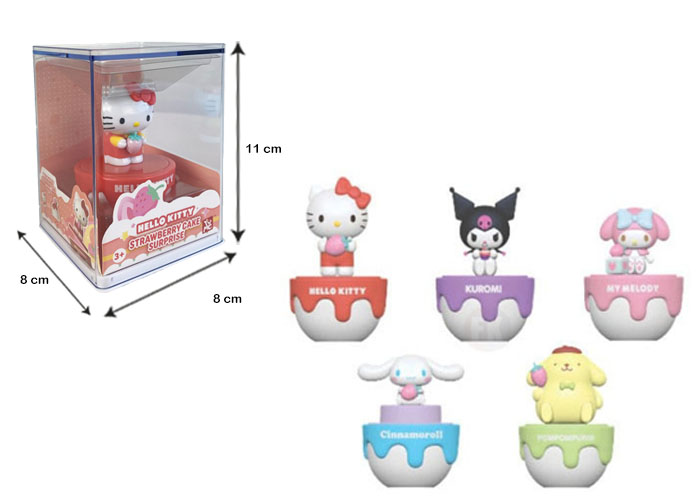 Hello Kitty & Friends – Personaggi in Capsule c/sorpresa- 50esimo anniversario – 7cm In box (cm 6x6x8 H) 5ass…x12